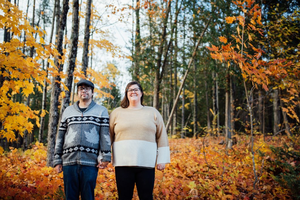 A Colourful Autumn Engagement Session in Mississippi Mills, ON by Saidia Photography - 