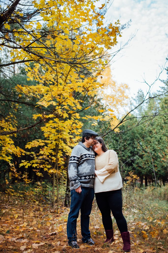 A Colourful Autumn Engagement Session in Mississippi Mills, ON by Saidia Photography - 