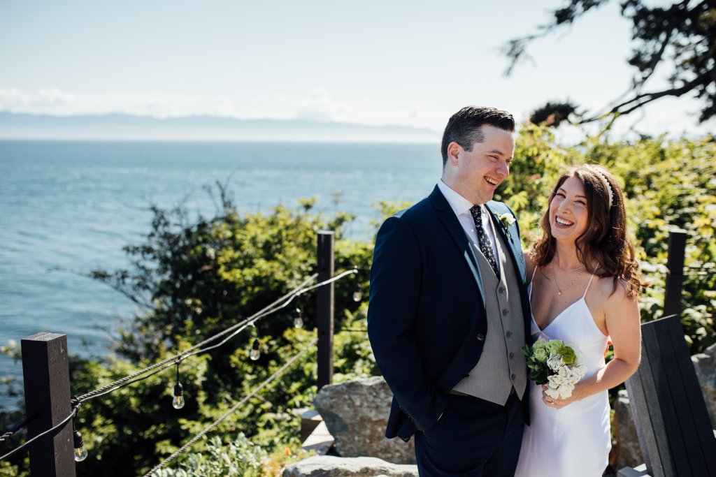 Wedding at 'The Cove' Otter Point on Vancouver Island by Saidia ZA - 