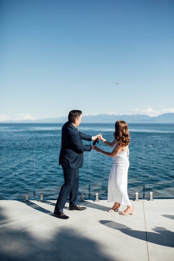 Wedding at 'The Cove' Otter Point on Vancouver Island by Saidia ZA - 