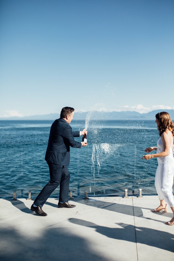 Wedding at 'The Cove' Otter Point on Vancouver Island by Saidia ZA - 