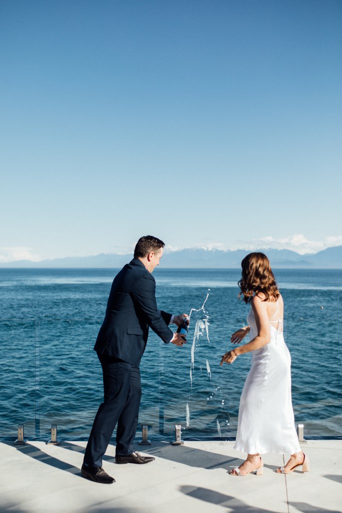Wedding at 'The Cove' Otter Point on Vancouver Island by Saidia ZA - 